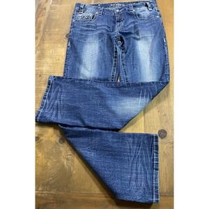 Rock & Roll Boyfriend Women's Denim Jeans Light Blue, Size 30x32